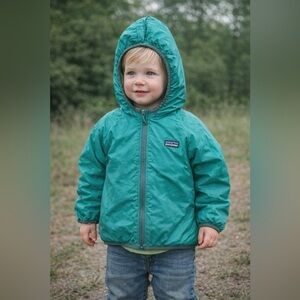 Patagonia Nano Puffer Hooded Down Reversible 2-in-1 Kids Weather Zip Up Jacket